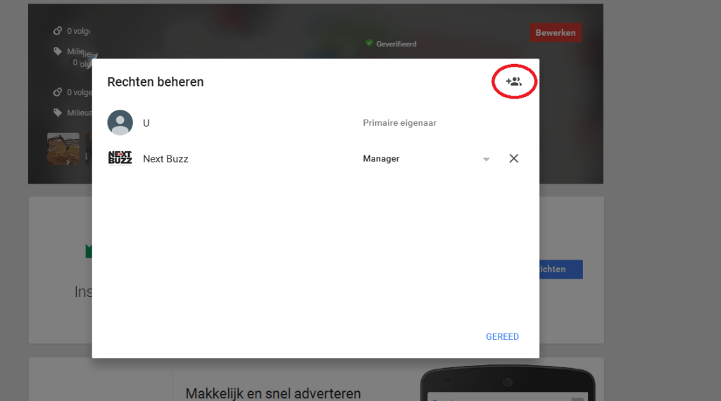 Google mijn bedrijf gebruiker toevoegen