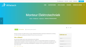 Alfatech - Vacature