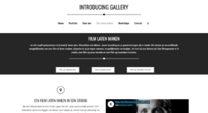 Introducing gallery - Film laten maken