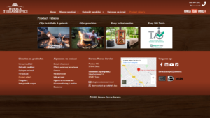 Horeca en terras service website